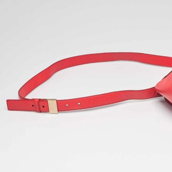 Givenchy Red Grained Leather Pandora Box Medium Shoulder Bag - Picture 3 of 11